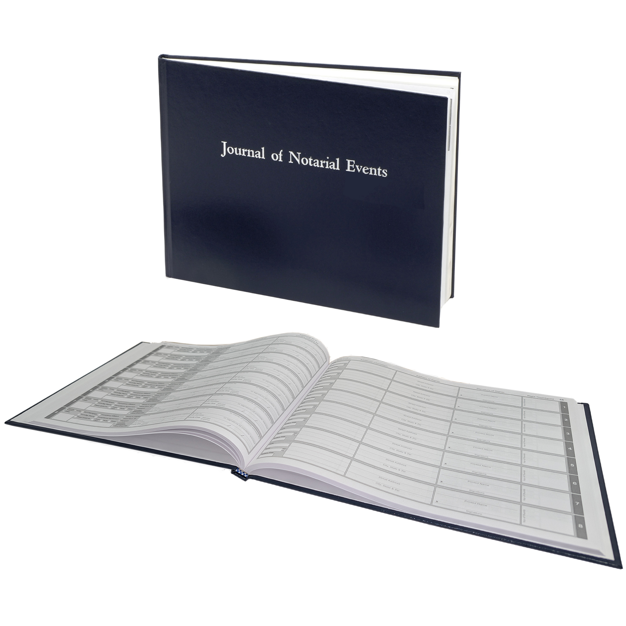 Oklahoma Hard Cover Notary Public Journal - 488 Entries