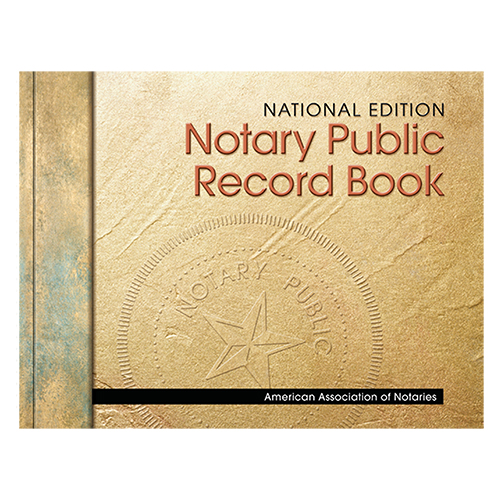 Oklahoma Perfectly Bound Notary Public Journal (Record Book) - Stone Cover