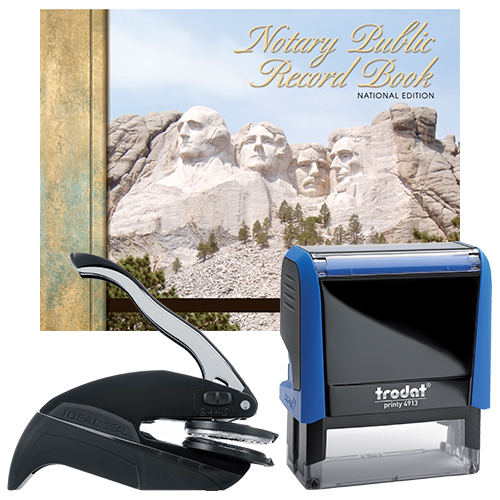 Oklahoma Notary Supplies Deluxe Package Notary Supplies Deluxe Package (All States) - P4 Stamp and Your Choice of Embosser
