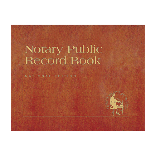 Oklahoma Notary Public Journal (Record Book) - Traditional Brown Cover