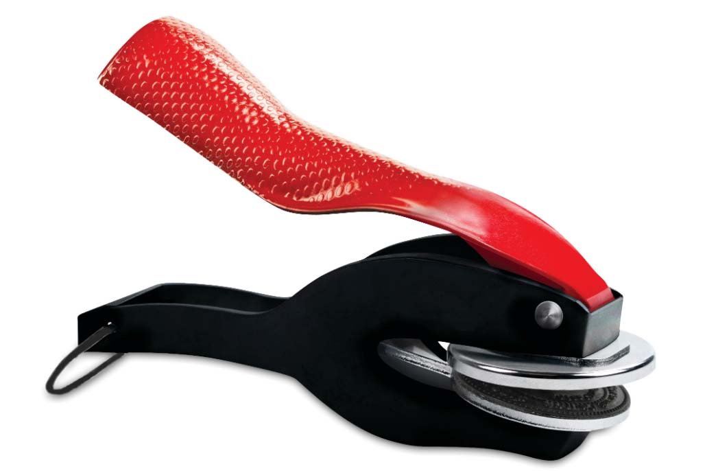 New! Oklahoma Contour Comfort Notary Seal Embosser