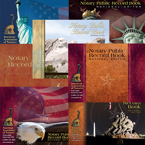 Oklahoma Notary Record Book - (352 entries with thumbprint space)
