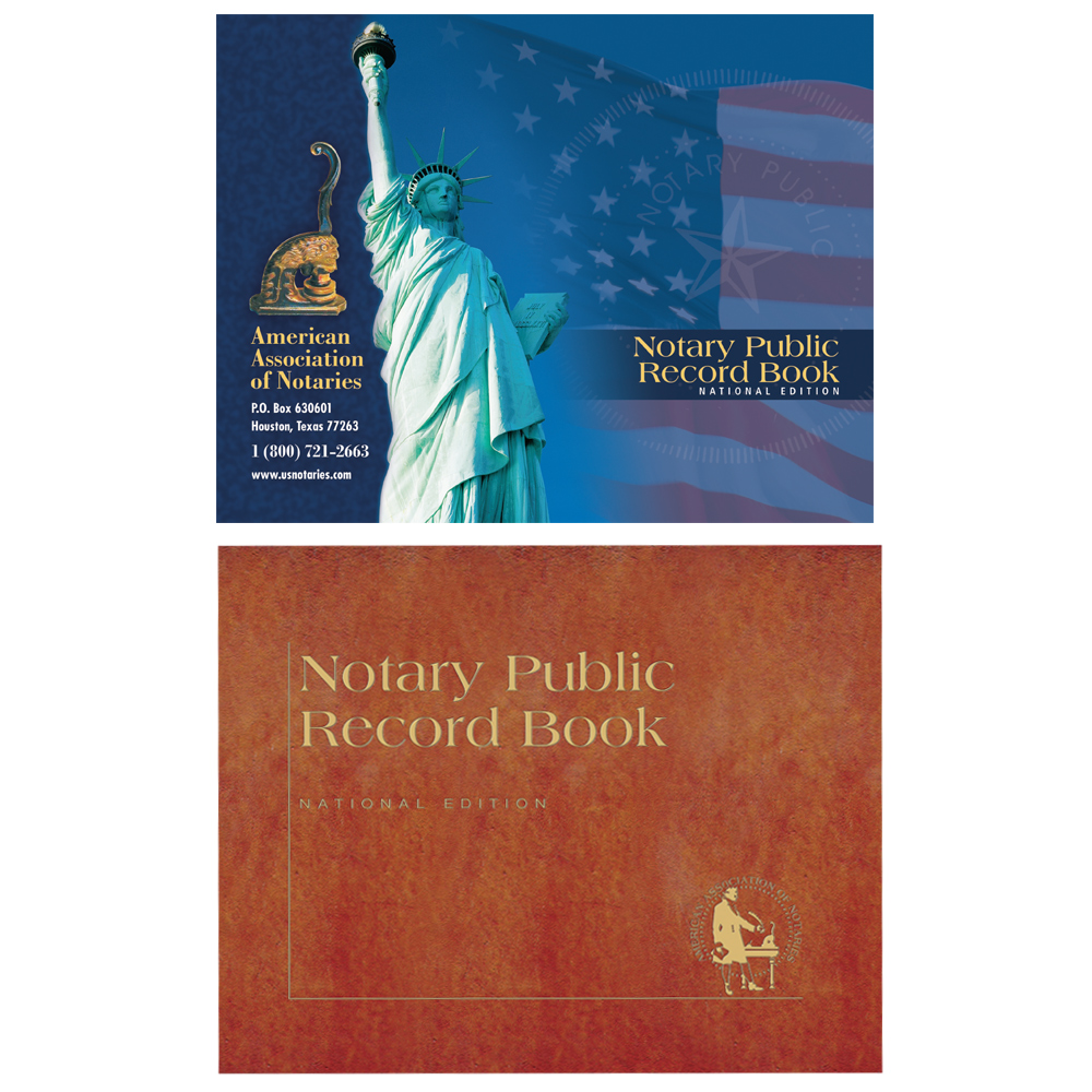 Oklahoma Notary Record Book - (448 entries with thumbprint space) Notary Record Book - (450 entries with thumbprint space)