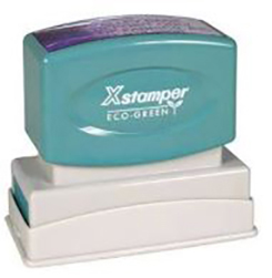 Eco-green Xstamper is a name synonymous with high quality, sturdiness, and durability. Just make a notary stamp impression and you will immediately notice the difference in impression sharpness and clarity that this Oklahoma notary stamp makes compared to other brands.