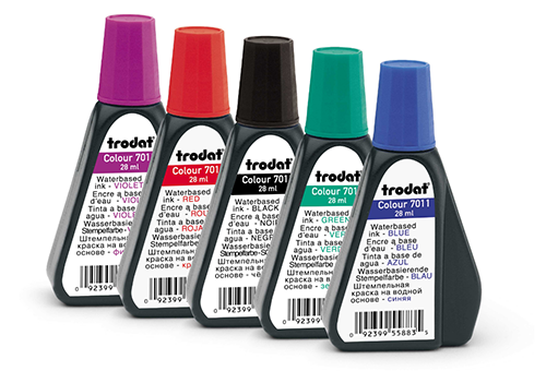 Keep a bottle of ink handy in case your self-inking Oklahoma notary stamp needs a refill. Click on the 'Add to Cart' button to choose the right ink color.